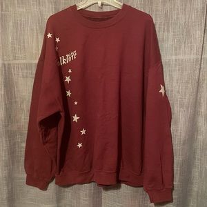 “stars around my scars” pullover